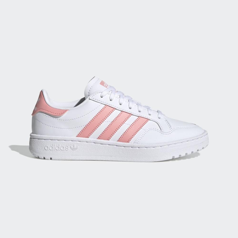 Originals Adidas Team Court Fete Romania - Albi/Roz/Negrii EG9089
